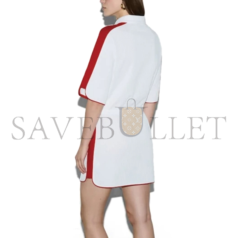 Gvc*1 lido embroidered zip short sleeve dress 743080